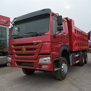 Truk sampah mobil terowongan kanan kendaraan teknik pertambangan 10 roda tangan kedua truk sampah Dump HOWO ekspor - Product Image 3