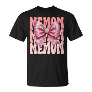 Camiseta Memom Coquette Bow Pink Cute Grandma para el Día de la Madre - Product Image 1