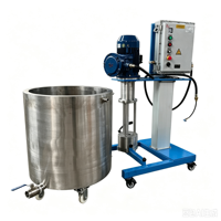 Petit laboratoire pour homogénéisateur émulsifiant haute vitesse, agitateur à levage manuel économique, dispositif de mélange et de dissolution pour jus et aliments
