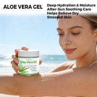 Gel d'aloe vera de haute qualité, lotion à absorption rapide après-soleil pour le visage et le corps, échantillon gratuit