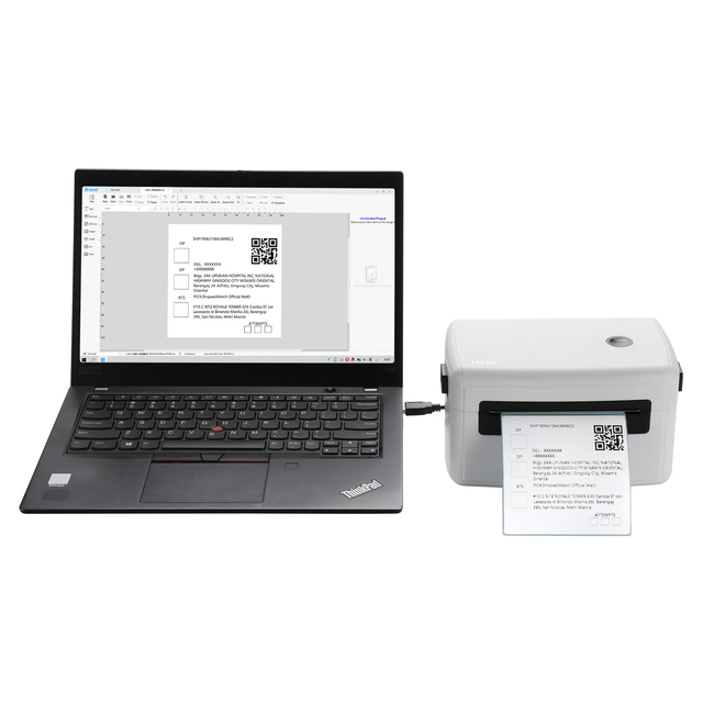 4 Inch Thermal Label Printer for Shipping Packages Support Android iPhone and Windows Widely Used for Amazon Ebay Shopify