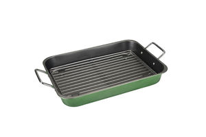 Plat à rôtir rectangulaire personnalisé avec grille en acier au carbone, grande capacité, compatible four, antiadhésif, pour la cuisine et le barbecue - Product Image 3