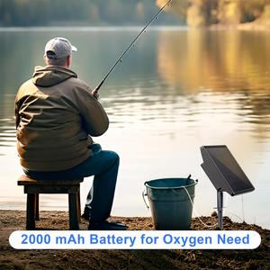 Générateur d'oxygène silencieux à double usage et haute puissance Pompe antibruit USB moderne à énergie solaire pour le jardin Boîte carrée en plastique - Product Image 2