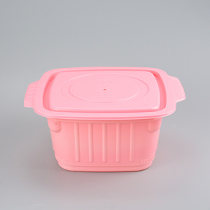 Contenedor de alimentos de plástico, olla caliente de Color rosa, embalaje de comida autocaliente - Product Image 1