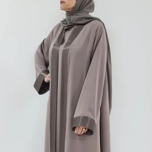 Cinza sdraped seda tecido polarizado best-seller Oriente Médio Dubai roupas femininas saias muçulmanas