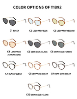 Nouvelles Lunettes de Soleil Rétro Classiques Ovales à Petite Monture NWO T1892 – Style Personnalisé et Polyvalent – Vente en Gros Direct Usine