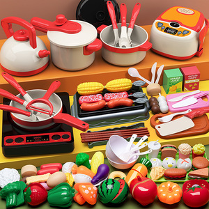 Juego de Cocina para Niños, Juego de Imitación, Frutas y Verduras de Plástico para Cortar, Juguetes de Comida para Niñas, Juego de Cocina, Utensilios de Cocina - Product Image 2