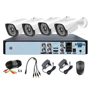 Face Detection AHD 4Channel 5MP Cctv camera kit Night Vision Camera Dvr Security Home System Video Surveillance Ahd Kit 4ch