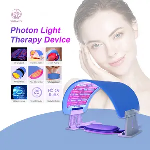 Nova tecnologia de máscara de 7 cores para terapia de luz facial, máquina de lâmpada pdt para fototerapia