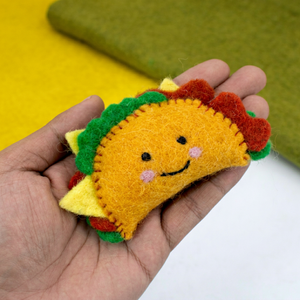 Décoration suspendue en feutre en forme de taco mignon pour Thanksgiving et Friendsgiving, idéale pour les enfants - Vente en gros - Product Image 3