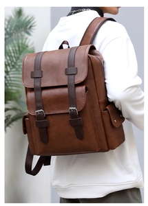 <span class=keywords><strong>Sac</strong></span> à <span class=keywords><strong>Dos</strong></span> de Voyage Imperméable en <span class=keywords><strong>Cuir</strong></span> En Gros pour Hommes et Femmes, <span class=keywords><strong>Sac</strong></span> d'École Étudiant en PU, Mode et <span class=keywords><strong>Ordinateur</strong></span> Portable - Product Image 5
