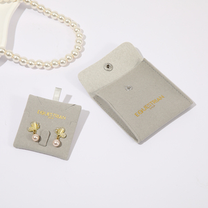 Custom Printed Microfiber Jewelry Pouch with Snap Luxury Packaging Bag for Jewelry Gifts &amp; Retail - Product Image 3