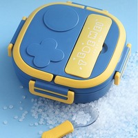 Boîte à lunch bento en acier inoxydable avec couverts pour enfants, boîte à lunch en acier inoxydable avec 2 ou 3 compartiments carrés