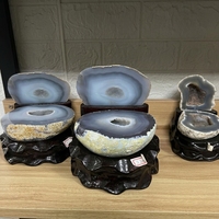 Cristaux en gros, Pierres de guérison, Grappe d'agate naturelle, Géode, Décoration Feng Shui pour la maison, Boîte à bijoux, Agate Cornucopia