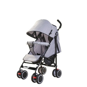 Cochecito de Bebé 3 en 1, Ligero, Plegable, con Capota, Asiento Reclinable, con Forro de Lino, Marco de Aleación de Aluminio - Product Image 1