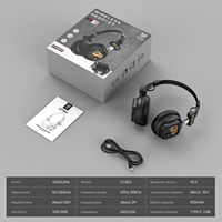 ONIKUMA GT803 Casque sans fil à double mode Casque léger et pliable avec réduction du bruit