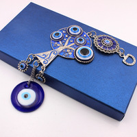 Jajazar — pendentif mural mauvais œil bleu turc, décoration, amulettes, ornement de voiture, maison, jardin, porte-clés, Protection, cadeau porte-bonheur