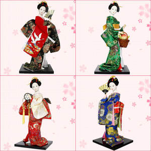 Muñeca Decorativa Newstar, Regalo para el Festival de Muñecas Japonesas, Figura de Muñeca Japonesa de 11 Pulgadas, Muñeca con Kimono, Muñeca de Pie y Arrodillada - Product Image 4