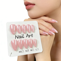 Vente en gros de faux ongles en ABS à presser, couleur unie, avec colle autocollante, livraison incluse
