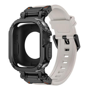 Strap <b>Case</b> for Apple <b>Watch</b> Band Ultra 2 49mm 45mm TPU Protector <b>Case</b> Cover Silicone Bracelet for Series 9 8 <b>Watch</b> Band - Product Image 6