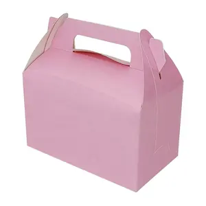 Fabrikant Aangepaste Milieuvriendelijke Kleine Met Gerecycleerde Materialen Monteren Papier Voor Verjaardag Bruiloft Cake Box Geschenkdoos