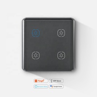 Interrupteur tactile intelligent Zigbee à cadre en aluminium pour la domotique, compatible avec Google Assistant et Alexa, étanche, avec application Smart Life