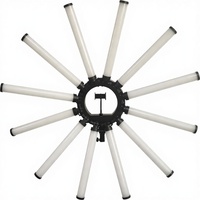 Anneau lumineux LED super lumineux de 36 pouces, 12 tubes, pliable, température de couleur réglable, 180W, pour caméra, téléphone, vidéo