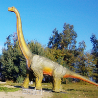Brachiosaurus à long cou, dinosaure animatronique pour parc, modèle animatronique pour spectacle
