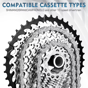 Cadenas de <span class=keywords><strong>Bicicleta</strong></span> BUCKLOS MTB 8 9 10 11 12 Velocidades, Ultraligeras, para <span class=keywords><strong>Bicicleta</strong></span> de Montaña y Carretera, Duraderas, para Ciclismo en Gravel, <span class=keywords><strong>10V</strong></span> 11V 12V - Product Image 2