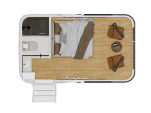 Le modèle PX3, la capsule spatiale en acier la plus vendue, est facile à assembler pour <span class=keywords><strong>les</strong></span> hôtels familiaux. - Product Image 5