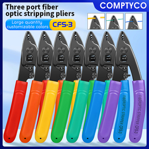 COMPTYCO CFS-3, outil de dénudage de câbles multifonctionnel haute précision à 3 ports, outil de dénudage FTTH, dénudeur de <span class=keywords><strong>fibre</strong></span> optique nue, dénudeur de <span class=keywords><strong>fibre</strong></span> optique en cuir - Product Image 2