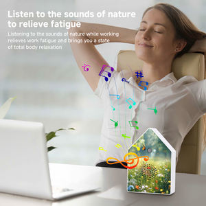 Caja de sonido de pájaro inteligente con activación de movimiento de luz caja de llamada de pájaro inalámbrica personalizar patrón de impresión flor hierba - Product Image 6