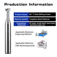 Fraise à rainurer en T KEENCUTEER pour machine-outil CNC, en alliage d'acier au tungstène, longueur totale 50 mm, Chine continentale
