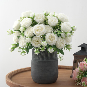 DREA 2023 Hot Selling <b>Artificial</b> <b>Flower</b> Wholesale <b>Flowers</b> <b>Artificial</b> 5 <b>Head</b> Peony for Wedding Garden Home Decor - Product Image 2