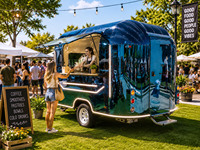 Remorque de service mobile personnalisable en acier inoxydable poli miroir pour glaces, café et aliments, 10 pieds, pour usage extérieur, marchés nocturnes, rues et parcs