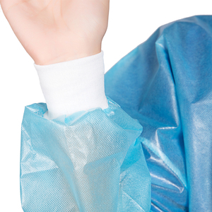 <span class=keywords><strong>PPE</strong></span> Đan Cuff Y Tế Bác Sĩ Áo Không Dệt Tráng Không Thấm Nước Dùng Một Lần Cách Ly Áo Choàng - Product Image 3