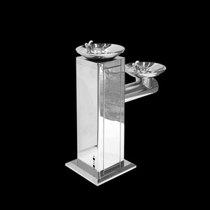 Bebedero de Acero Inoxidable, Dispensador de Agua Fría y Caliente para Exteriores, Montado en el Suelo - Product Image 2