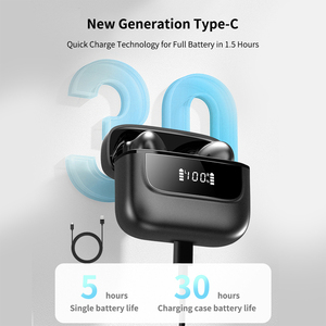 J16 Pro TWS Cho Bluetooth Earbuds Độ trễ Thấp Stereo ENC Tiếng Ồn Hủy Bỏ Trong Tai Tai Tai Nghe Với Pin Hiển Thị Kỹ Thuật Số - Product Image 3
