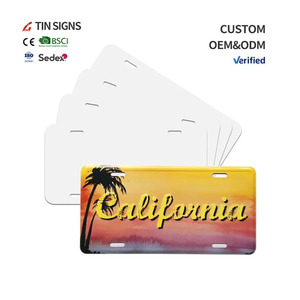 <span class=keywords><strong>Plaques</strong></span> <span class=keywords><strong>d</strong></span>'<span class=keywords><strong>immatriculation</strong></span> de voiture en aluminium vierges pour sublimation, impression personnalisée, 6''*12'', pour cadeau, souvenir, <span class=keywords><strong>d</strong></span>écoration de voiture - Product Image 2