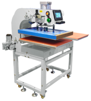 Presse à chaud pneumatique professionnelle pour sublimation textile, vêtements, lin, impression d'étiquettes, machine à pochoir