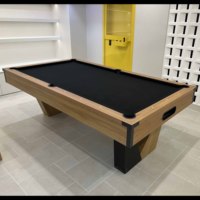 Table de billard de luxe moderne 7FT 8FT vendue en usine 2025 avec plateau de tennis en bois massif pour villas