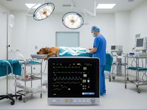 Professionele veterinaire multi-parameter monitor met optionele <span class=keywords><strong>ECG</strong></span>, SPO2, NIBP, RESP, TEMP - Product Image 6