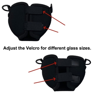 Многоразовый экологически чистый изолированный держатель для бокала для шампанского, виски, бокал для вина, чехол с шнуром, подходит для бокалов 200-500 мл - Product Image 5