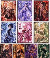 Cartes de jeu de société familiales en PVC avec impression couleur intégrale, motif anime dessiné à la main, pour anniversaire, avec boîte cadeau