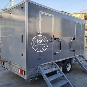 Remolque de Lujo para Baño y Aseo de 2 Estaciones y 2.9m, Remolques Portátiles para Baño y Aseo Móviles para Camping - Product Image 3