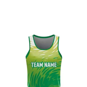 Tenue de compétition d'athlétisme imprimée, anti-humidité, 100 % polyester, ensemble de vêtements de sport unisexe pour les écoles, les clubs et les sports - Product Image 4