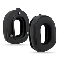 Coussinets d'oreille compatibles avec la station d'accueil Logitech Astro A50 Gen4 Gen 4, en maille, flanelle et cuir protéiné hybride