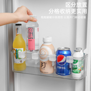 Refrigerator Divider Clips Rectangular Adjustable Snap On Hanging Kitchen Storage Organizer 6 Grids Above - Product Image 5