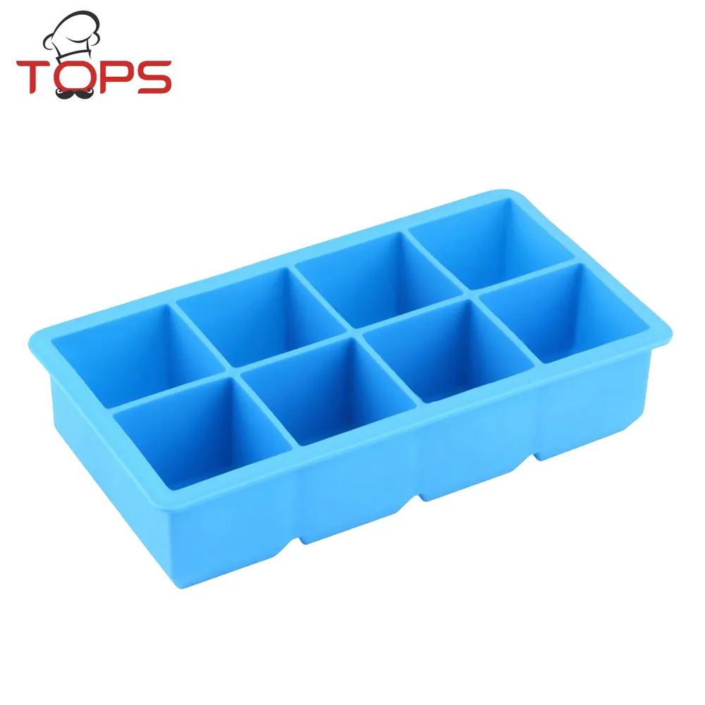 Large Silicone Ice Cube Trays for Whiskey, Cocktails, Soups, Baby Food and Frozen Treats with covers lids