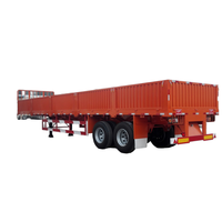 Chine Factorysale 40 tonnes Type de clôture Cargo plat camion camion tailer paroi latérale semi-remorque mur latéral remorque Cargo remorque